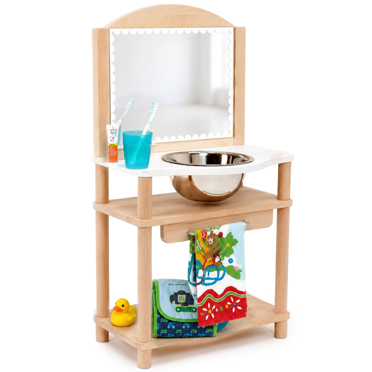 montessori waschtisch holz